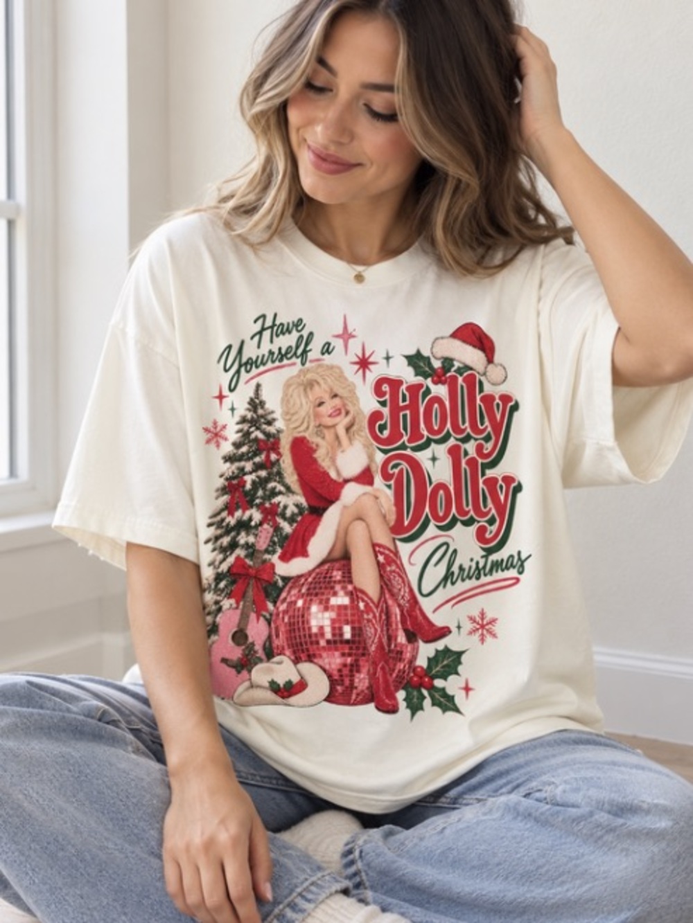 Have Yourself A Holly Dolly Christmas Shirt, Dolly Parton Tshirt